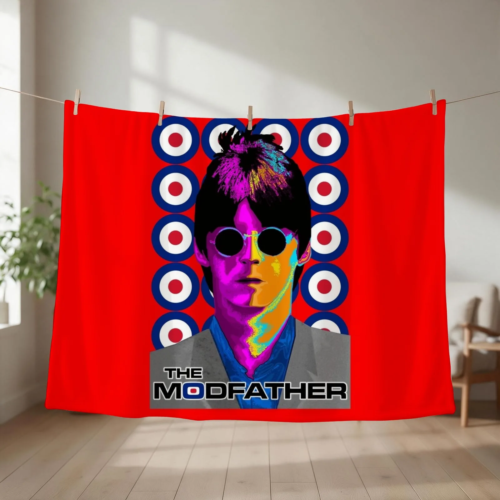 British Icon S2 V9h Throw Blanket couch cozy soft plush fuzzy picnic outdoor blanket