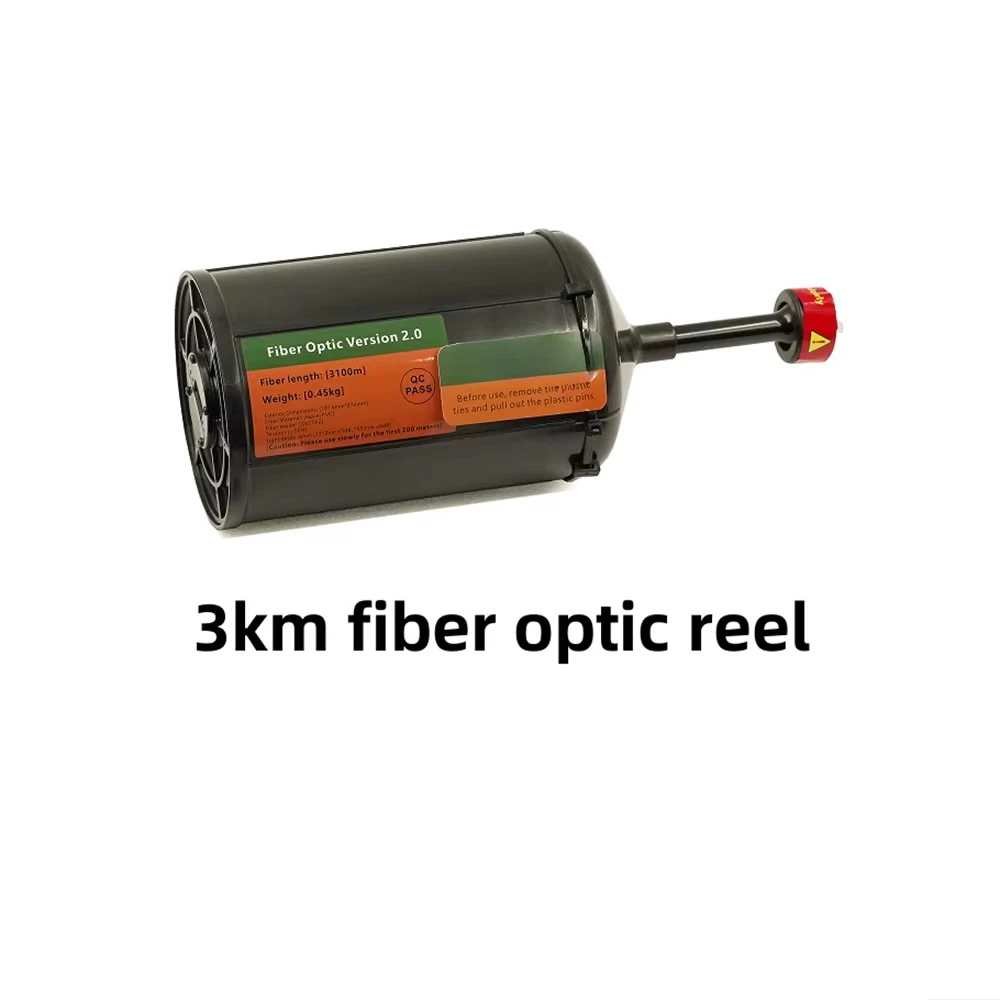 Sky & Ground End Fiber Optic Module V2.0 3-10km Range FPV RC Drone Accessory 0.26mm Fiber Optic Reel