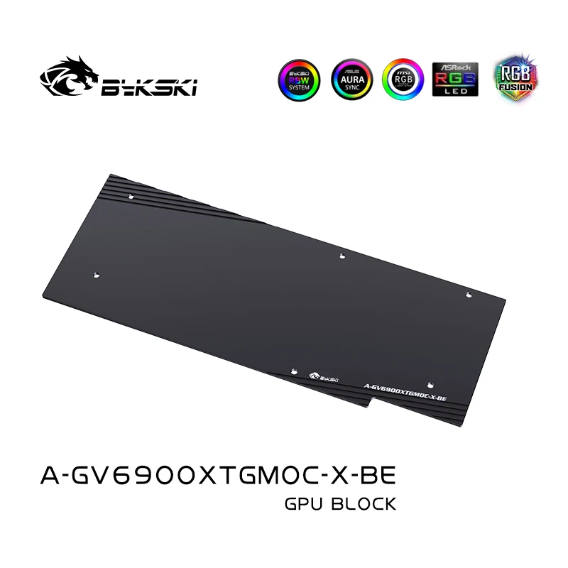 Bykski A-GV6900XTGMOC-X bloc GPU pour Gigabyte Radeon RX6900XT/6950XT carte vidéo OC de jeu/bloc de radiateur en cuivre à couverture complète