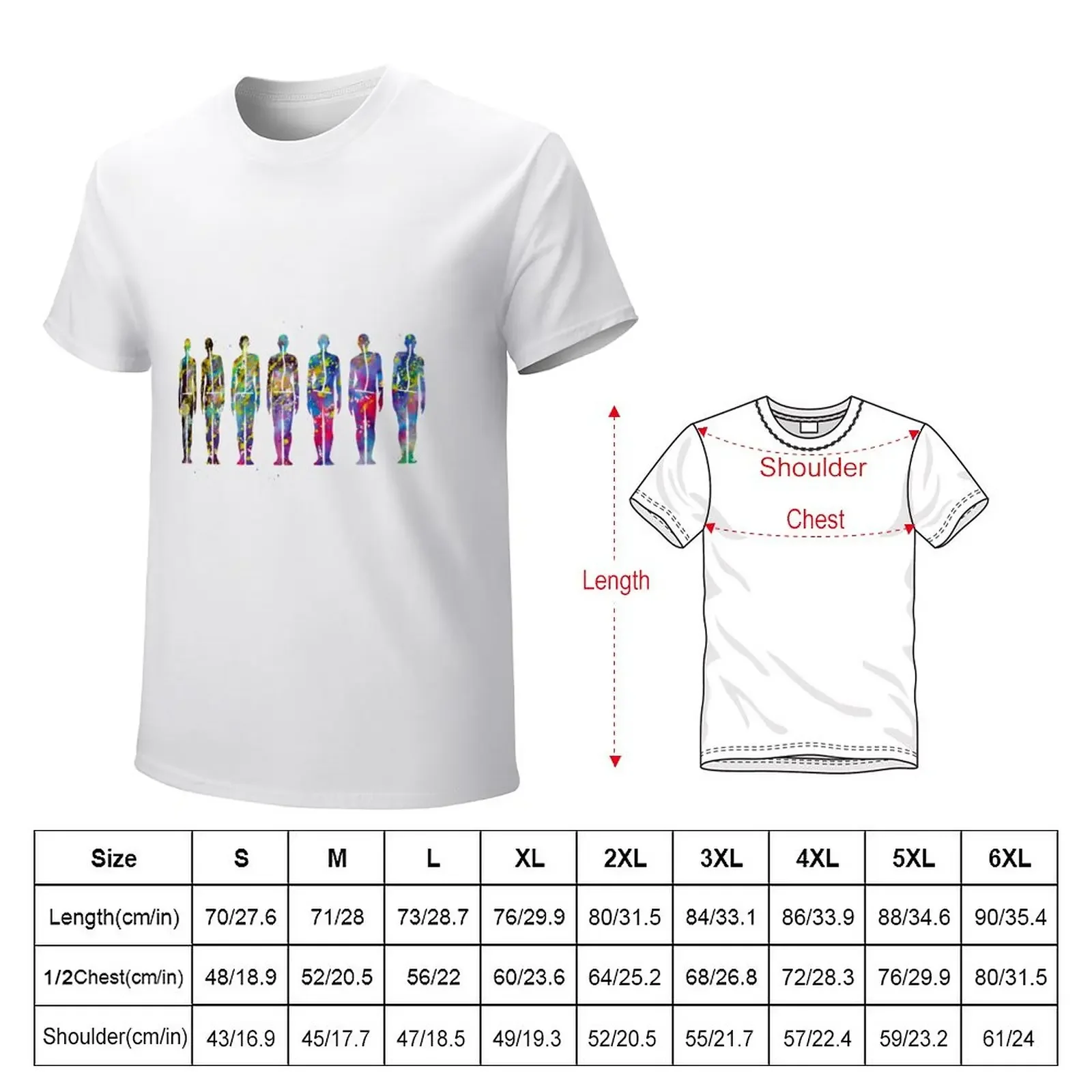 Human back shape T-Shirt sports fans Short sleeve tee mens funny t shirts