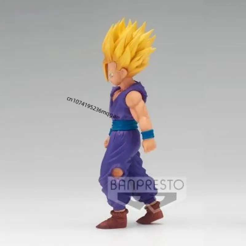 In Stock Bandai Dragon Ball Z Solid Edge Works Son Gohan Anime Action Figures Model Collections desktop Ornaments Gift Original