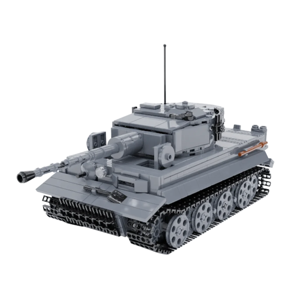 ชุดบล็อกตัวต่อรถหุ้มเกราะ gobicks Moc ggermany Panzerkampfwagen Tiger 1ถังอิฐทหารของเล่นของขวัญสำหรับเด็ก