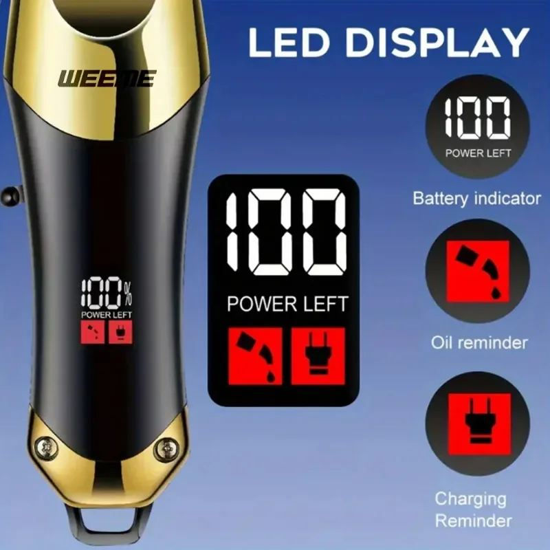 3-in-1 USB قابلة للشحن الرجال خمر T9 الحلاق كيت/مقص الشعر اللاسلكي/أداة تهذيب اللحية للمنزل/صالون هدية مثالية للرجال