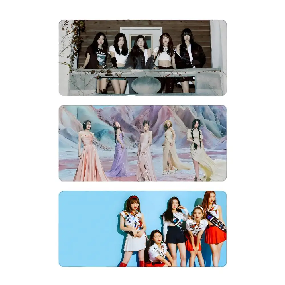 kpop girl group kpop stage R-Red Velvet Mouse Pad Mousepad Large Gaming LockEdge Thickened PC Table Desk Mat