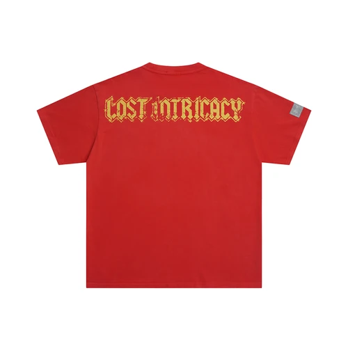 Imagen 2 del producto Nuevas camisetas de algodón de manga corta perdidas con diamantes de imitación de verano para hombre, camisetas holgadas con cuello redondo, camisetas de calle de gran tamaño