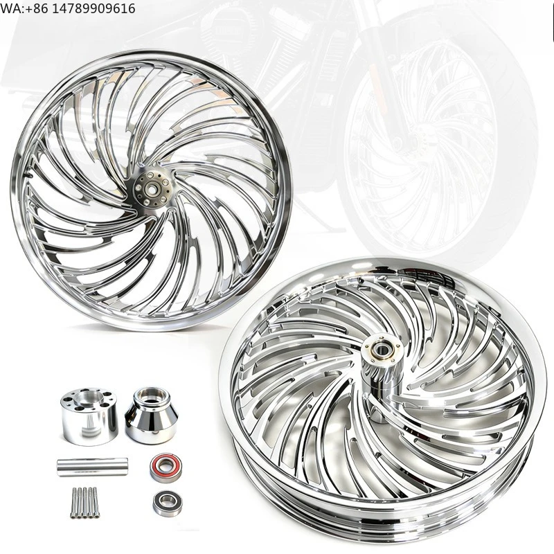 High-End Custom Motorcycle Rims Made In ChinaCustom Harley Motorcycle Forged Aluminum Wheels Front 16-21 Inches Rear 16-18 Inche