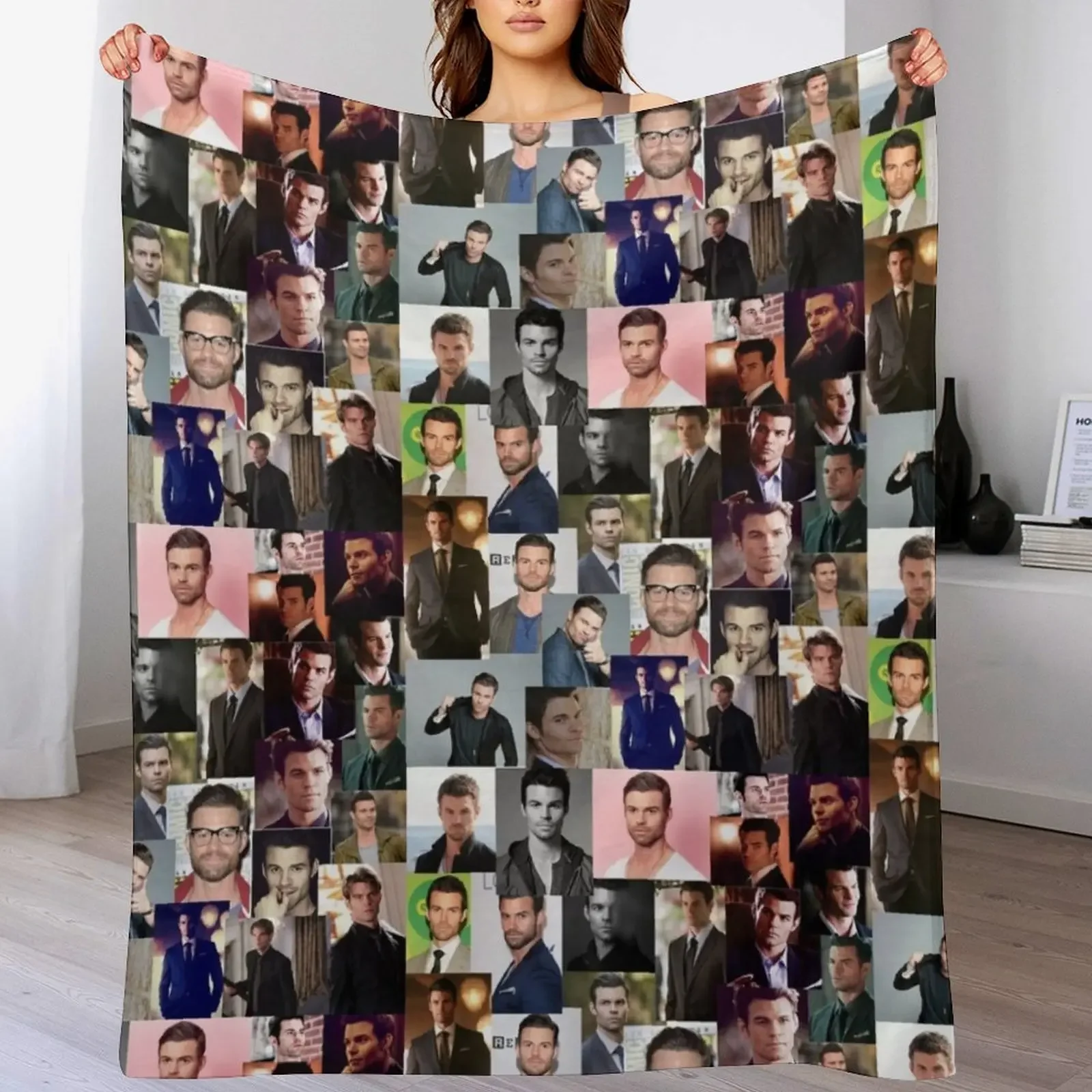 

daniel gillies Throw Blanket Luxury Personalized Gift Comforter Blankets For Sofas Blankets