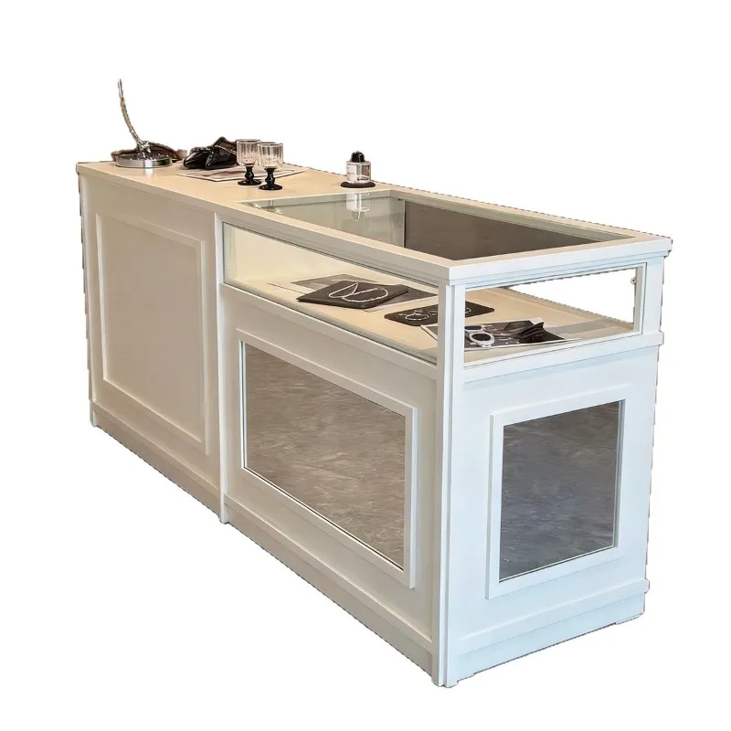 Checkout page Painting bar milk tea shop cake shop cabinet