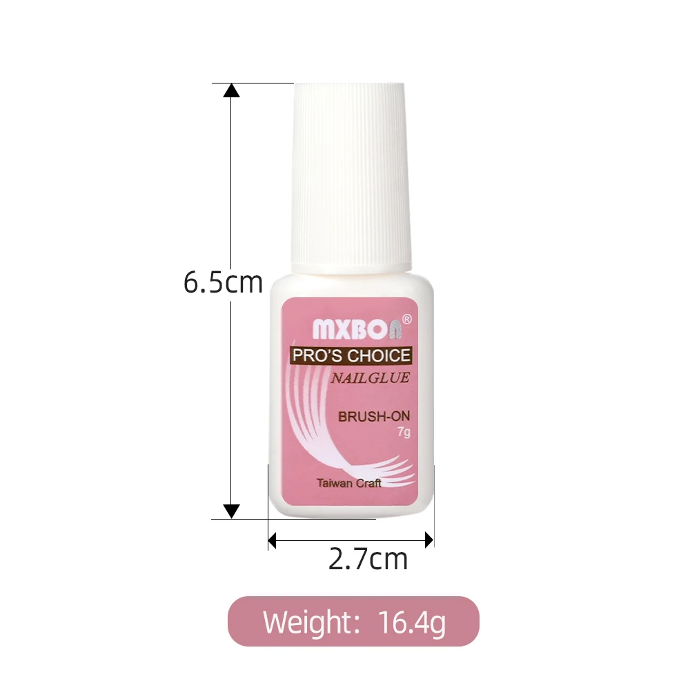8g/Bottle Brush on Nail Glue for Acrylic Nail Tips,Long Lasting Nail Glue Adhesive Super Bond (7g/pc) Suitable for Professional image 6