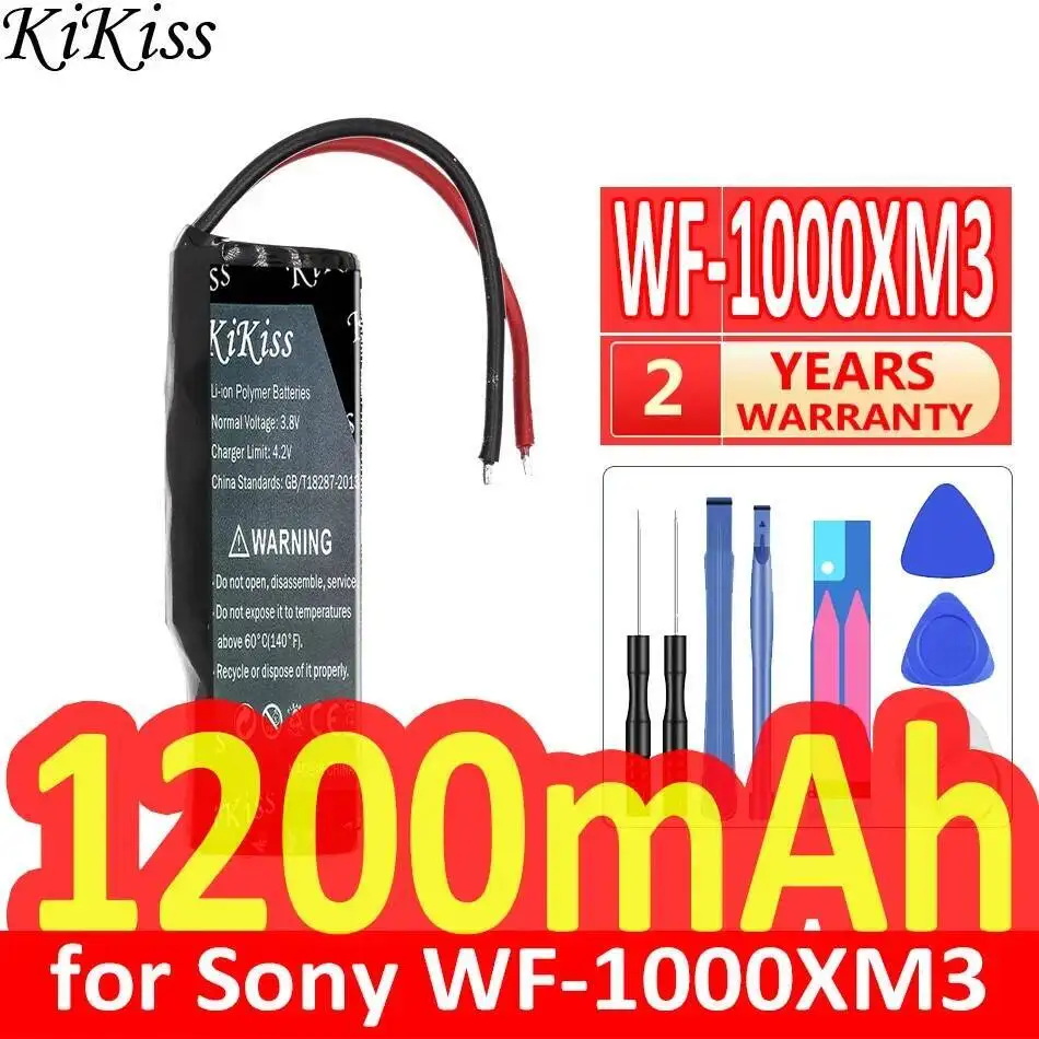 

WF-1000XM3 14430 2 Cables Durable Headphone Charging Case Battery 1200Mah For Sony