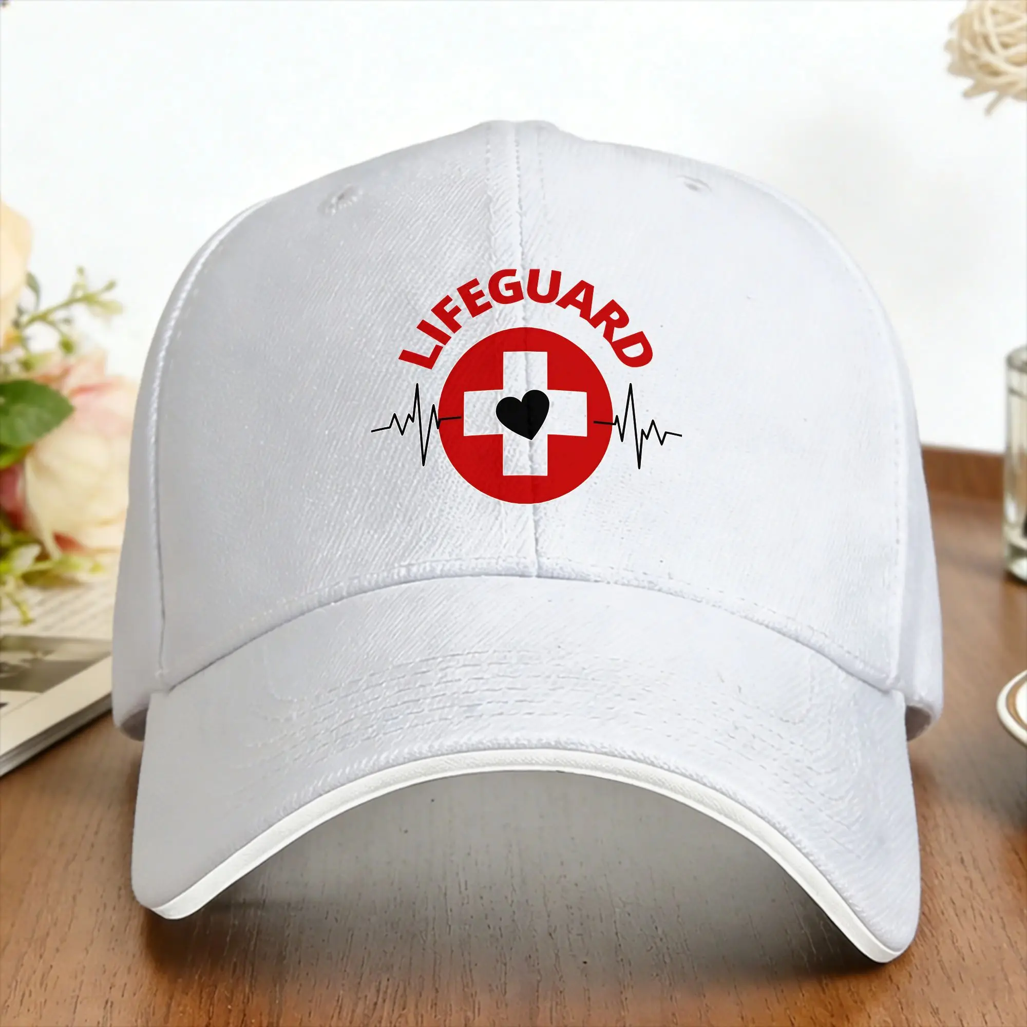 Lifeguard of the Week Medical Care  Baseball Cap  Kpop Rock Adjustable Hip Hop Hats y2k Retro Snapback Cap