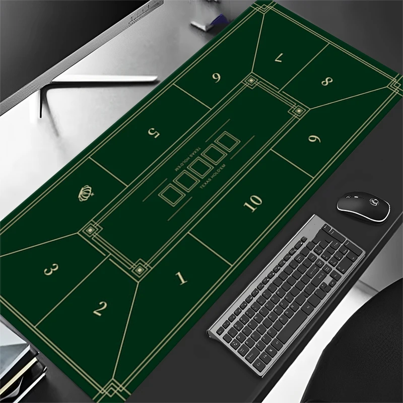 

T-Texas Hold'em Table Pad Portable Rubber Poker Table Mouse Pad Keyboard Office Gaming Table Pad Gambling Players Game Layout
