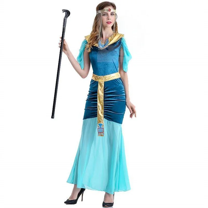 

Halloween Greek Goddess Costume Women's Dress Cleopatra P Ethnic Stage Costume Spring Fashion Ladies' Clothing
