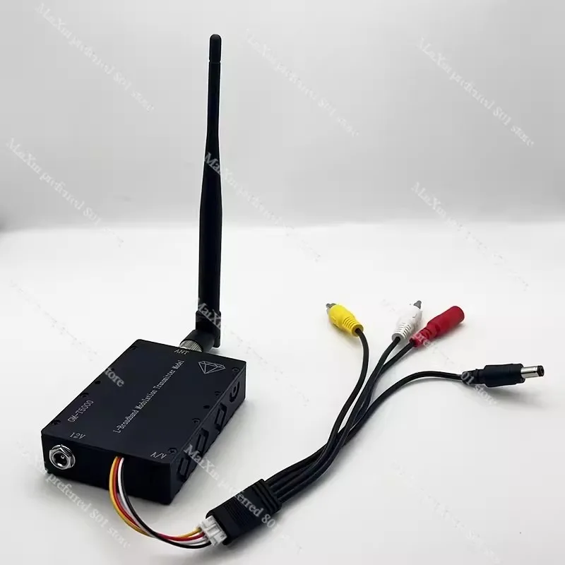 1.2G5W High-power Wireless Audio and Video Transmitter 1.2G Wireless Surveillance Video Transmission Transmitter Receiver