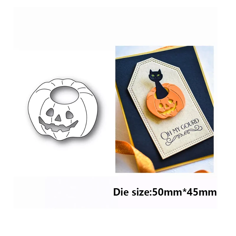 Metal Cutting Die is Suitable For Halloween DIY Scrapbook Album 3D Greeting Card Decoration Creative Pumpkin Ghost Boo Toyou2022 view 6