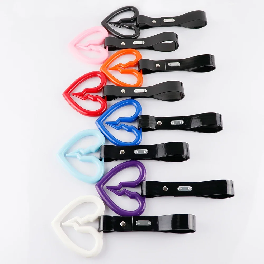 Broken Heart Tsurikawa Ring JDM Handle Hand ABS Strap Auto Bus Car Drift Charm Warning Tag