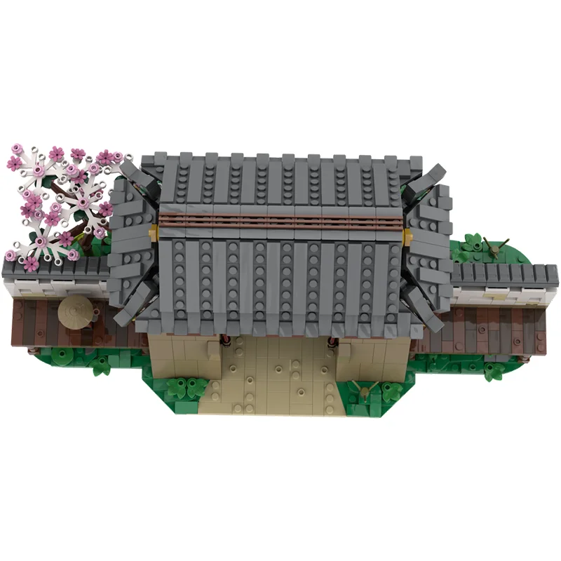 1603 قطعة MOC الساموراي تاون بوابات 2 قلعة نموذج اللبنات العمارة لتقوم بها بنفسك فكرة التعليم اللعب الطوب هدية الكريسماس للأطفال #2