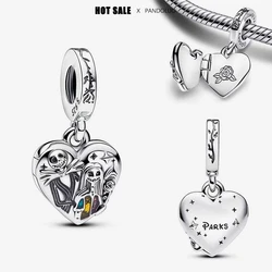 2024 nuovo in Disney Halloween Funny Heart Charm Beads fit Pandora bracciali collana per le donne ciondolo Bead regali di gioielli fai da te