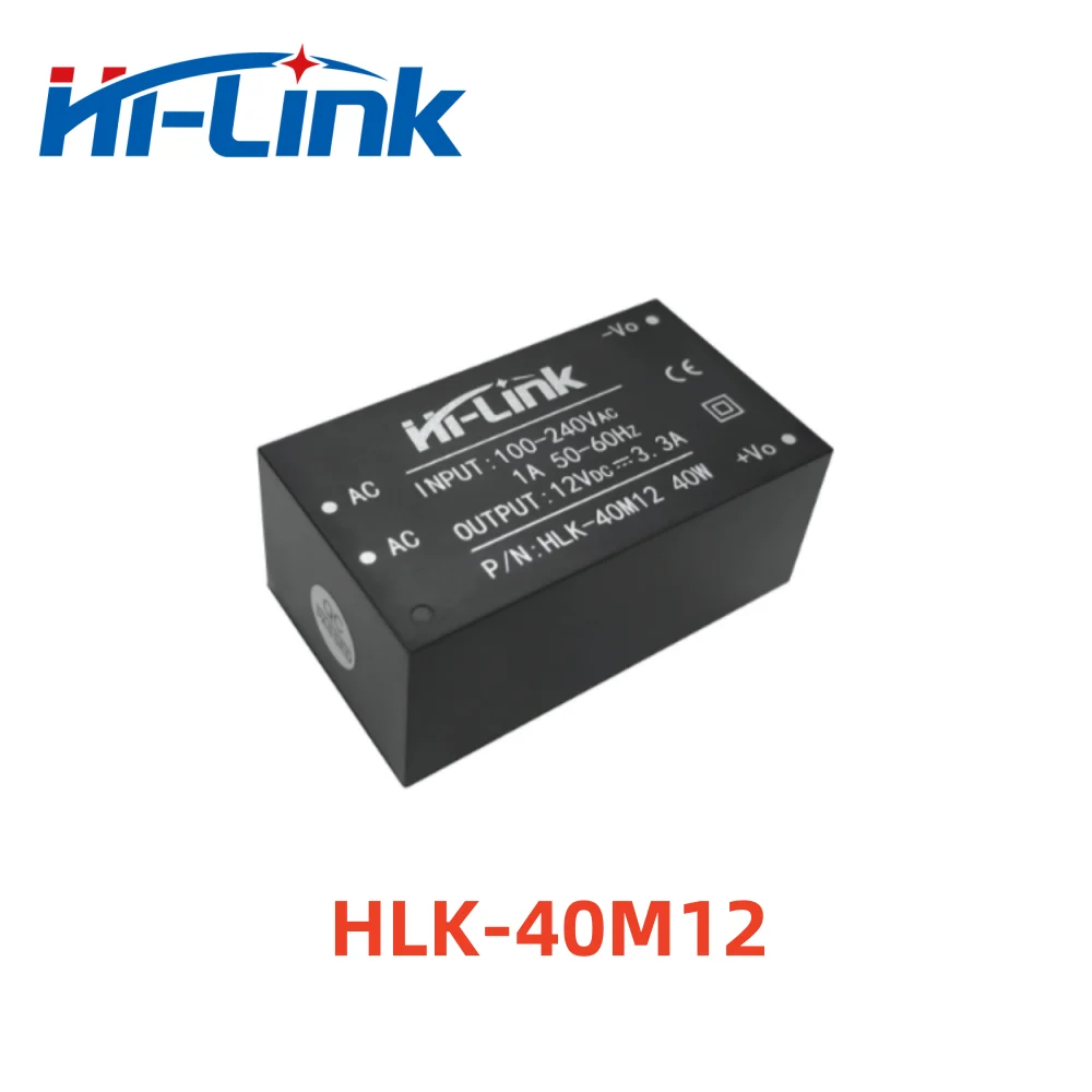 Hilink HLK-40M24 HLK-40M12 220V To 12V 24V 40W Series AC DC Power Supply Module Isolation Power Converter