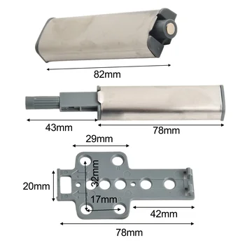 스테인레스 스틸 강력한 자석 버퍼 캐치, 나사 포함 캐비닛 캐치, 문짝 스토퍼 캐치 서랍 