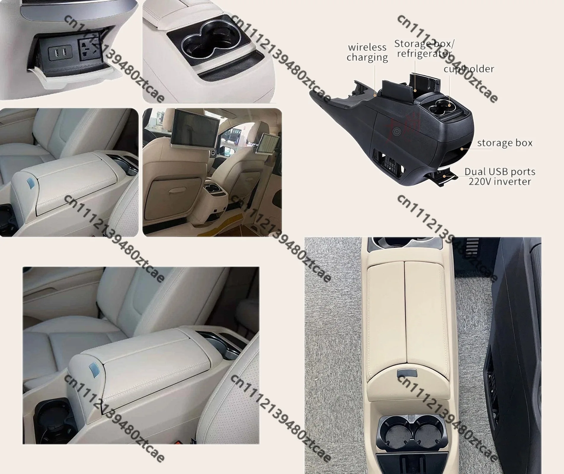 Armrest Box Compressor Refrigerator Interior Modification for Mercedes Vito V-Class V260 V250 Viano