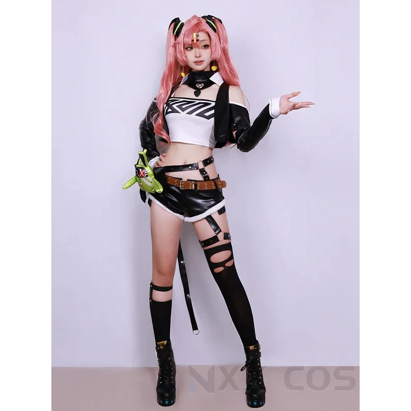 2025 yiyi لعبة Zenless منطقة صفر ZZZ نيكول ديمارا تأثيري حلي دور اللعب كوميك كون فستان هالوماس شعر مستعار للحفلات الرسوم المتحركة الدعامة