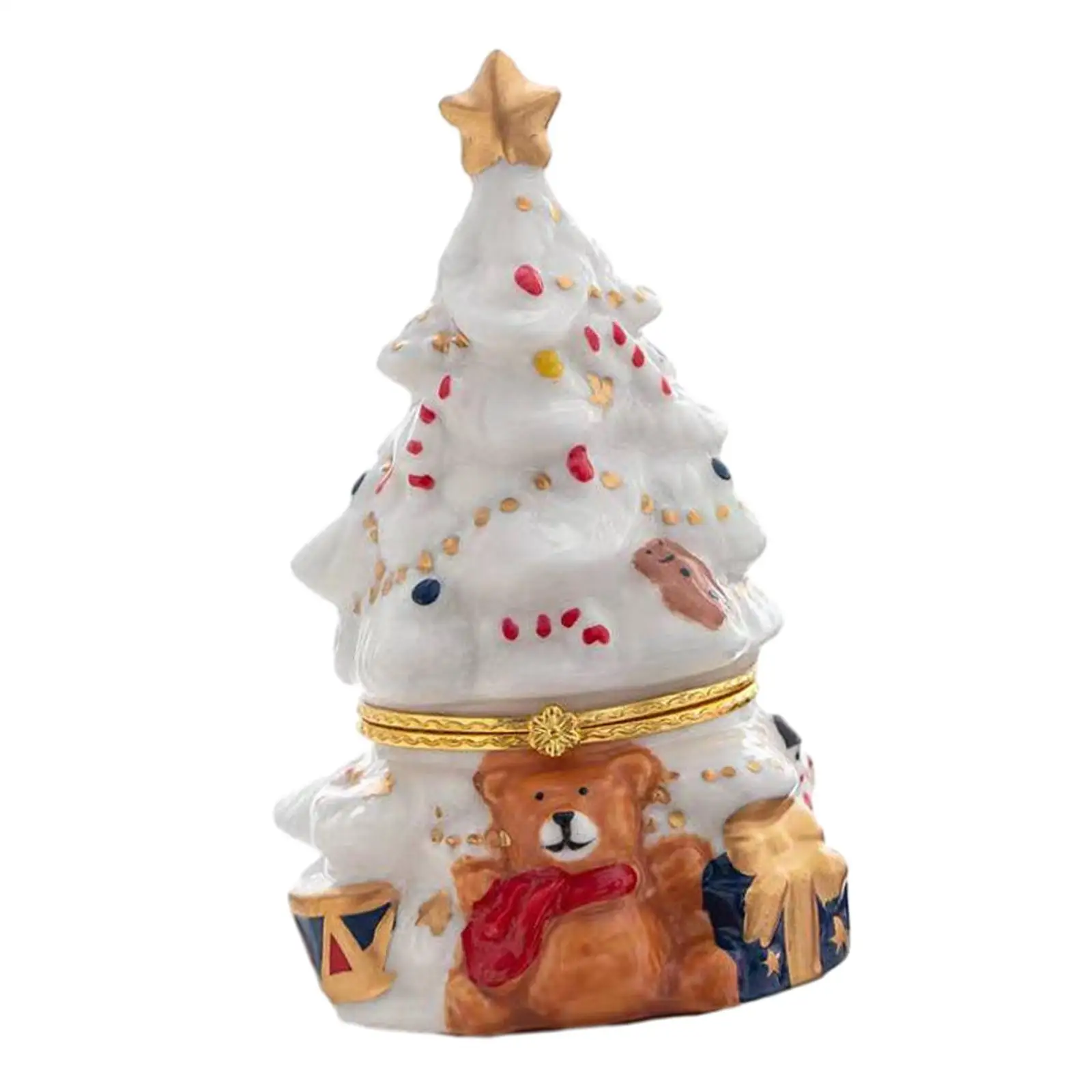 Trinket Box Women Organizers Xmas Travel Christmas Tree Jewelry Storage Box