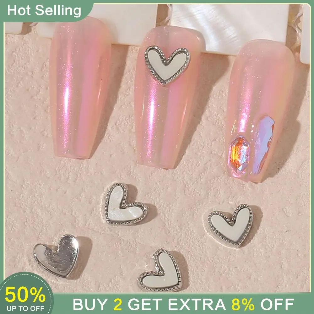 Nail Decoration Decorate Nail Tips For Beauty 100 Fashionable 3d Transparent Pieces Heart Shaped Nail Art Decoration Nail Art