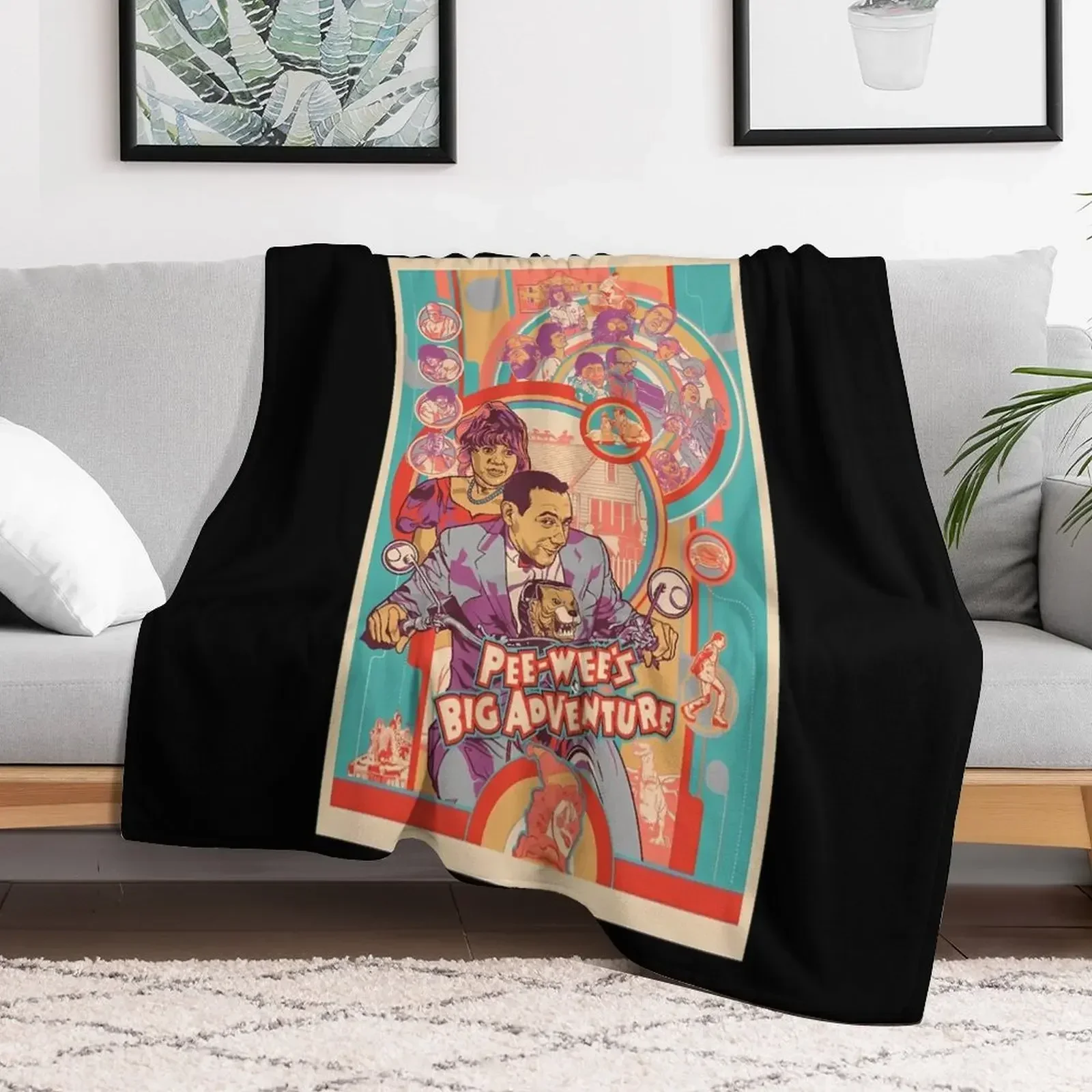 Pee Wee Herman, PeeWee Herman, Paul Rubens Throw Blanket Picnic decorative blankets and throws Blankets