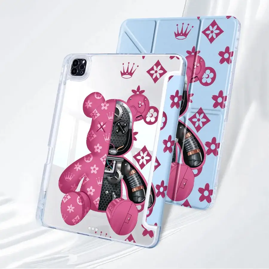 

Luxury Robots Bears Tablet Case For iPad Mini 6 7 Pro 2025 Pro 11th 10th 9th 8th 7th 12.9inch Air 4 5 M3 M4 11inch M2 1 2 Y-Fold