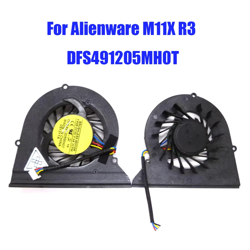 Laptop CPU Fan For Alienware M11X R3 DFS491205MH0T FA98 DC5V 0.5A