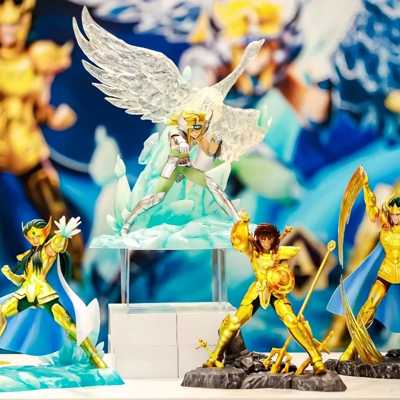 Genuine in stock  Saint Seiya Rewards Aquarius Capricorn Asura Libra Child Tiger Swan Glacier Figurine Gift