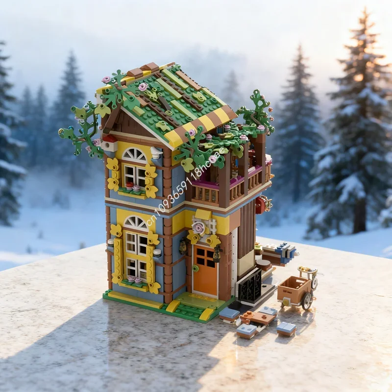 

980pcs MOC Beekeeper S Shop Friendse Model Building Blocks DIY Creative Toys Idea Education Brick Christmas Gift Kids Birthday