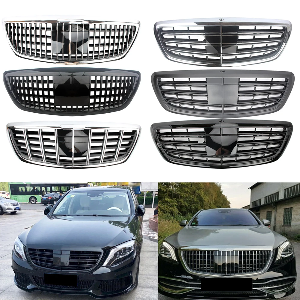 

Передняя гоночная решетка радиатора радиатора для Mercedes-Benz W223 S-Class S450 S500 S580 OEM 2021-2025
