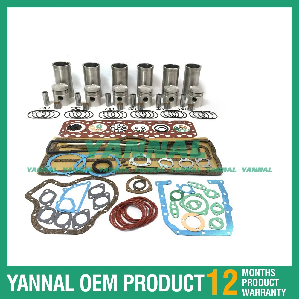 Cylinder Liner Kit With Gasket Set For Isuzu DA640 Engine Parts