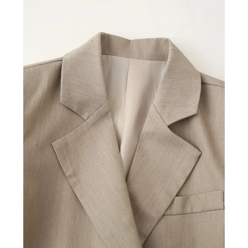 Luxury High-end Spring Autumn Jacket Blazer Women Turn Down Collar High Waist Slim Button Office Lady Blazer Design Trend Coats