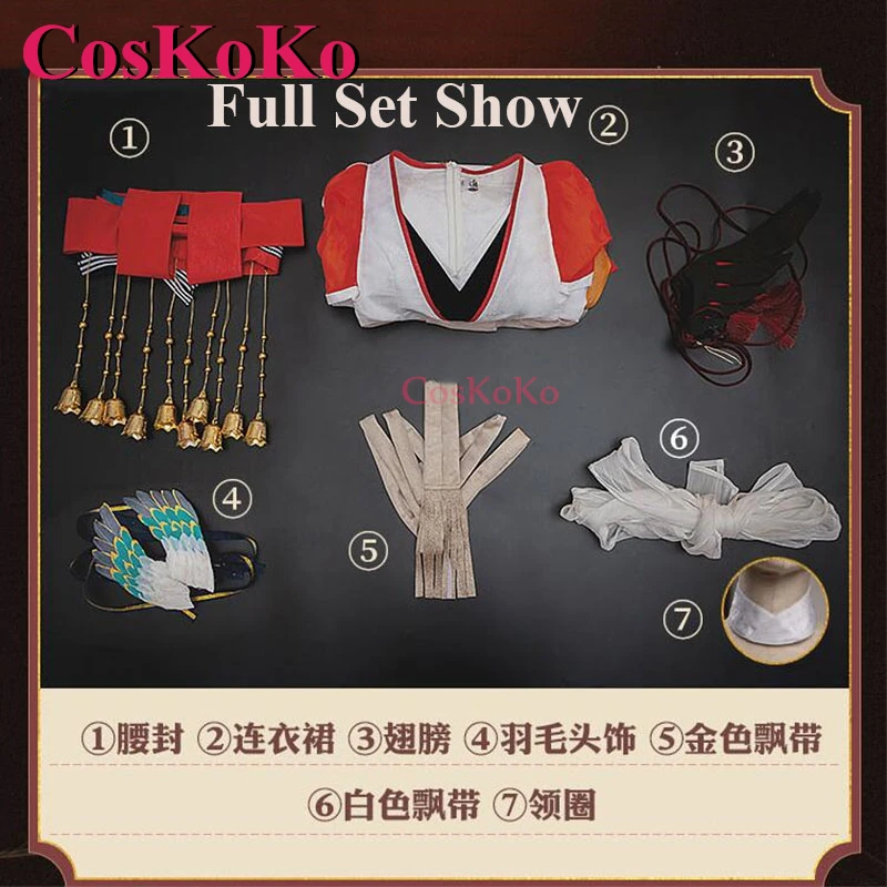 CosKoKo Kinnara Cosplay Game Onmyoji Costume Before And After Awakening Gorgeous Sweet Dress Halloween Party Role Play Clothing