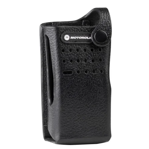 

PMLN5864A mo torola Hard Leather Carry Case With 3" Fixed Belt Loop, No Display Devices DP2400e DP2600e