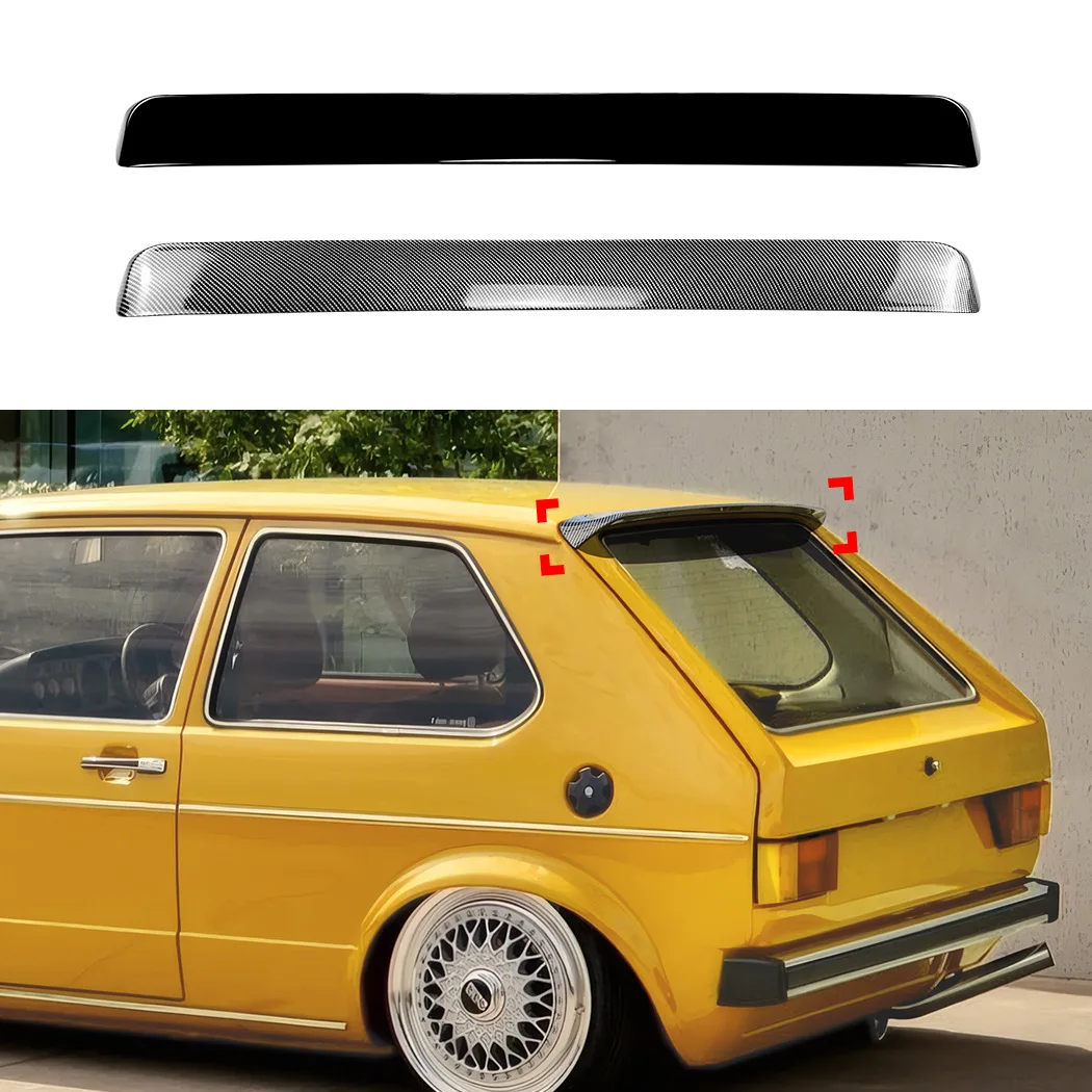 

Для Volkswagen Golf 1 MK1, глянцевый черный спойлер на крышу, верхнее крыло, задний спойлер, внешняя модификация