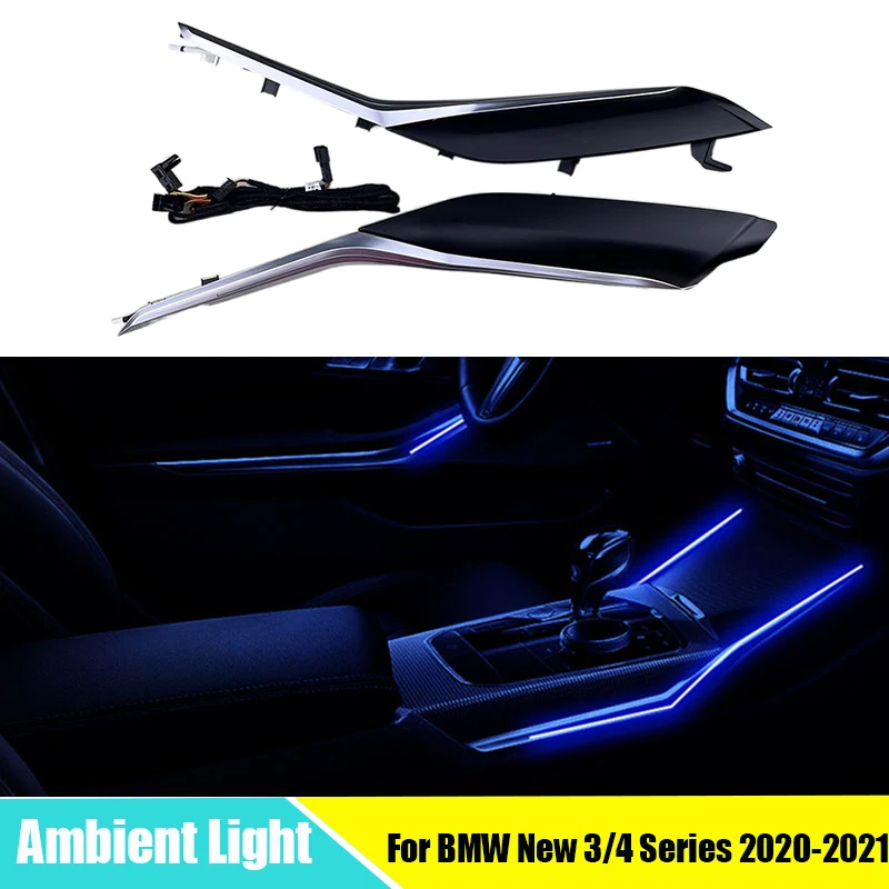 

For BMW New 3/4 Series G20 G22 M3 G83 M4 2020-2021 Inter Saddle Light Center Console 11 Colours LED lamp Car Ambient Light