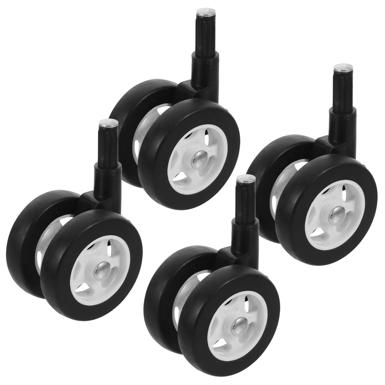 

4pcs Stroller Wheel Replacement Baby Walker Wheel Accessories Universal Fit for Baby Strollers and Walkers Plastic Caster Wheels