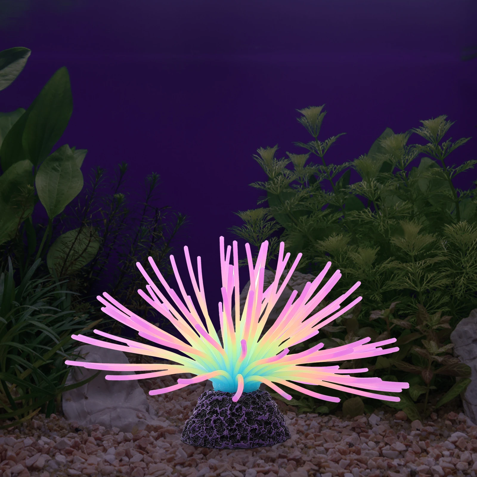 

1pc Lifelike Artificial Aquatic Plants Fluorescent Fish Tank Decor Simulation Water Grass for Aquarium Decoration Safe Natural