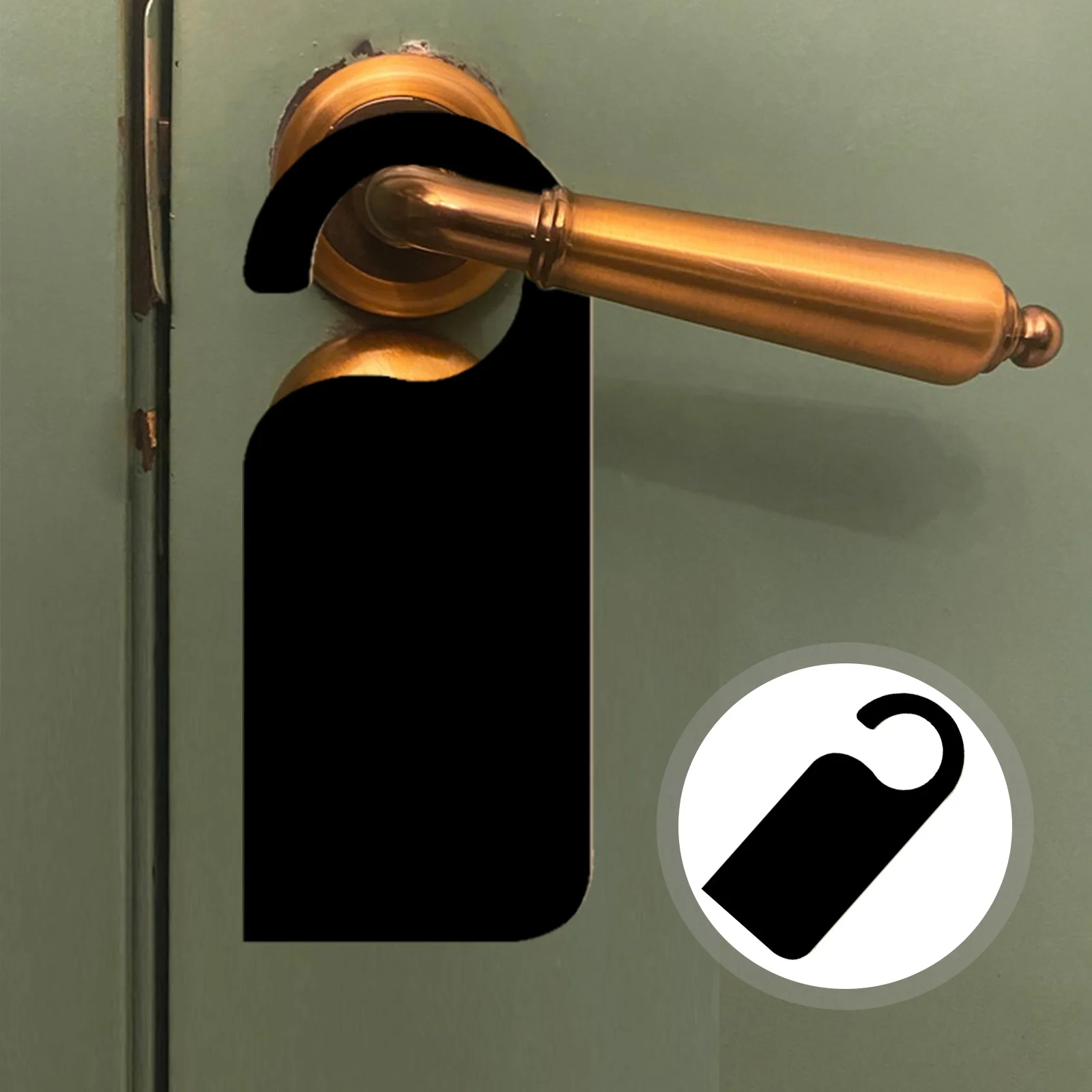 

6Pcs Mini Wooden Blackboard Door Knob Hanger Tags Two-Sided Chalkboard Message Signs for Bedroom Cabinet Kitchen Reminder