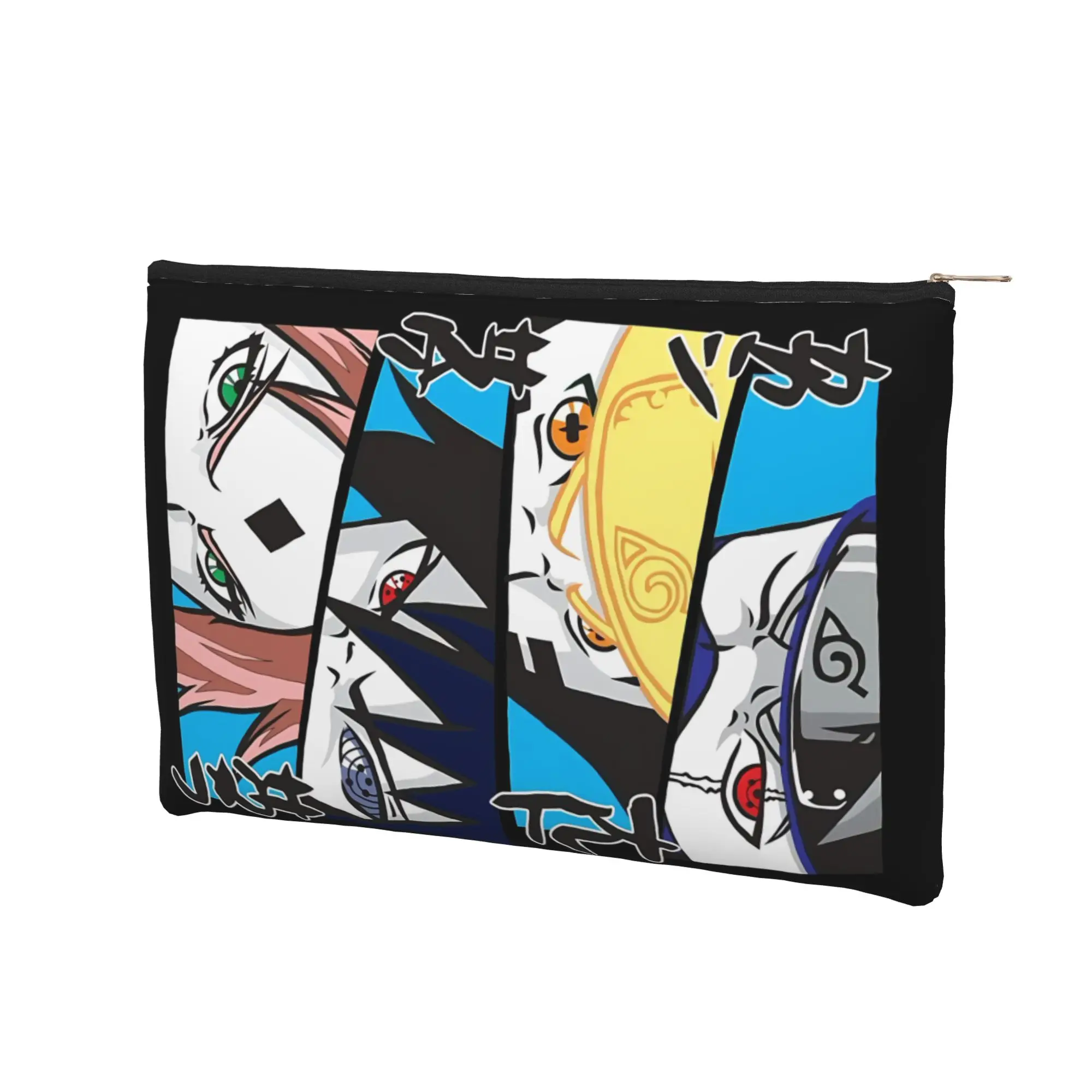 anime Lightweight Cute pouch Naruto anime comic Makeup Bag  Toiletry Bag with Zipper Travel Cosmetic Pouch