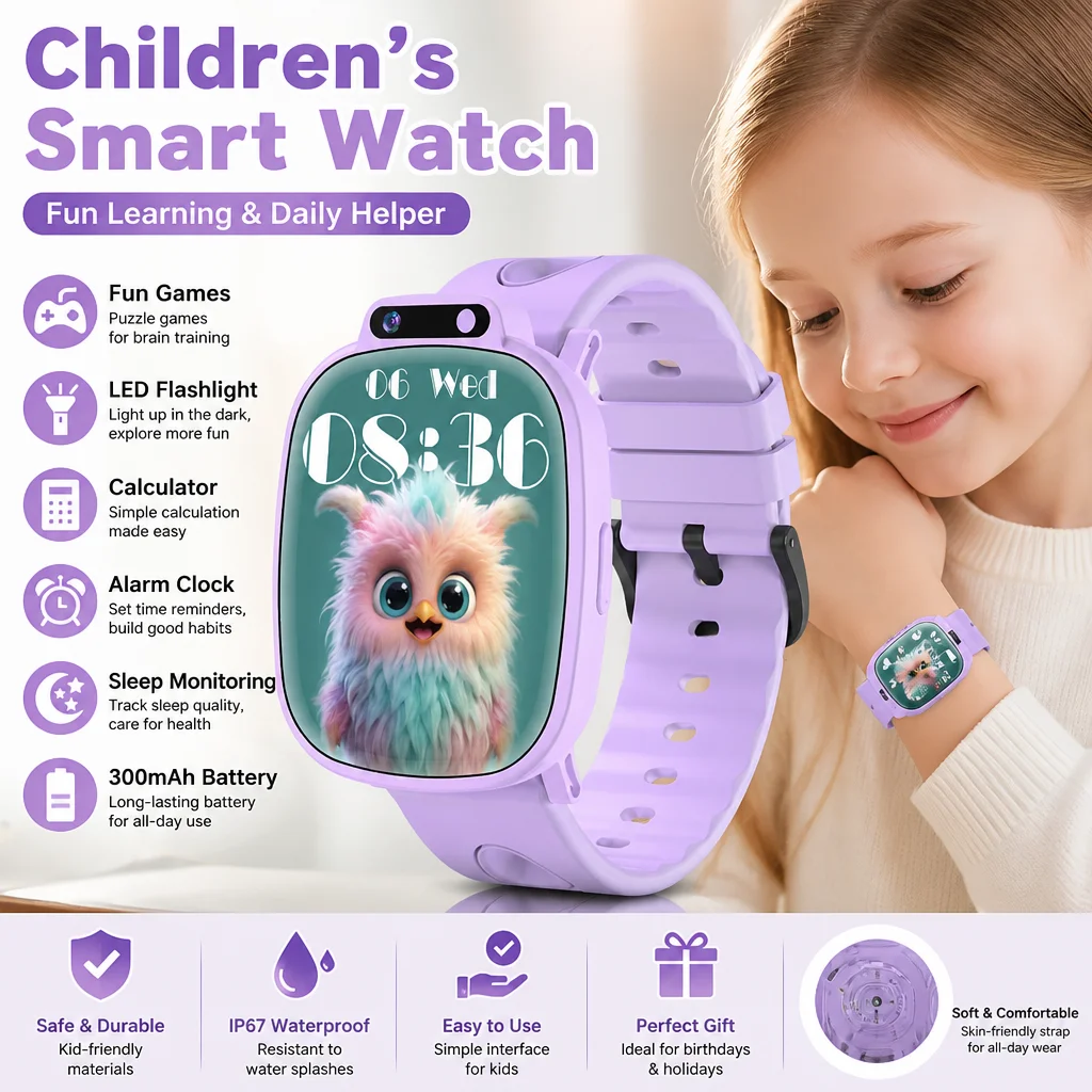 Smartwatch Digital Watches For Kid Boy With Alarm - Kids Smart Watch for Boys Girls