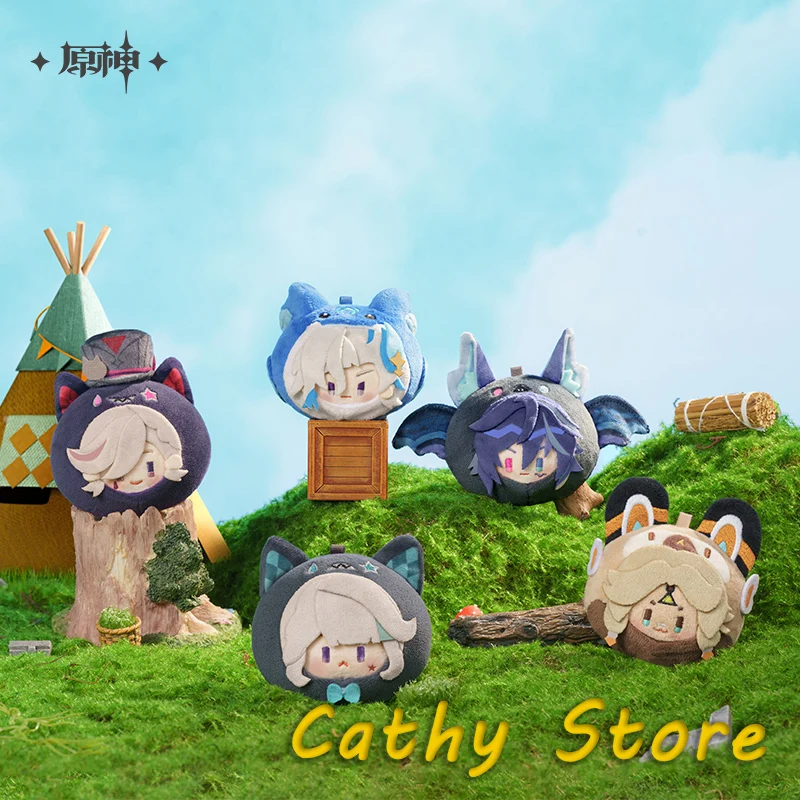 

Official Genshin Impact Tevat Zoo Series Neuvillette Lynette Kachina Lyney Plush Doll Cute Stuffed Doll Ornaments Pendant Gifts