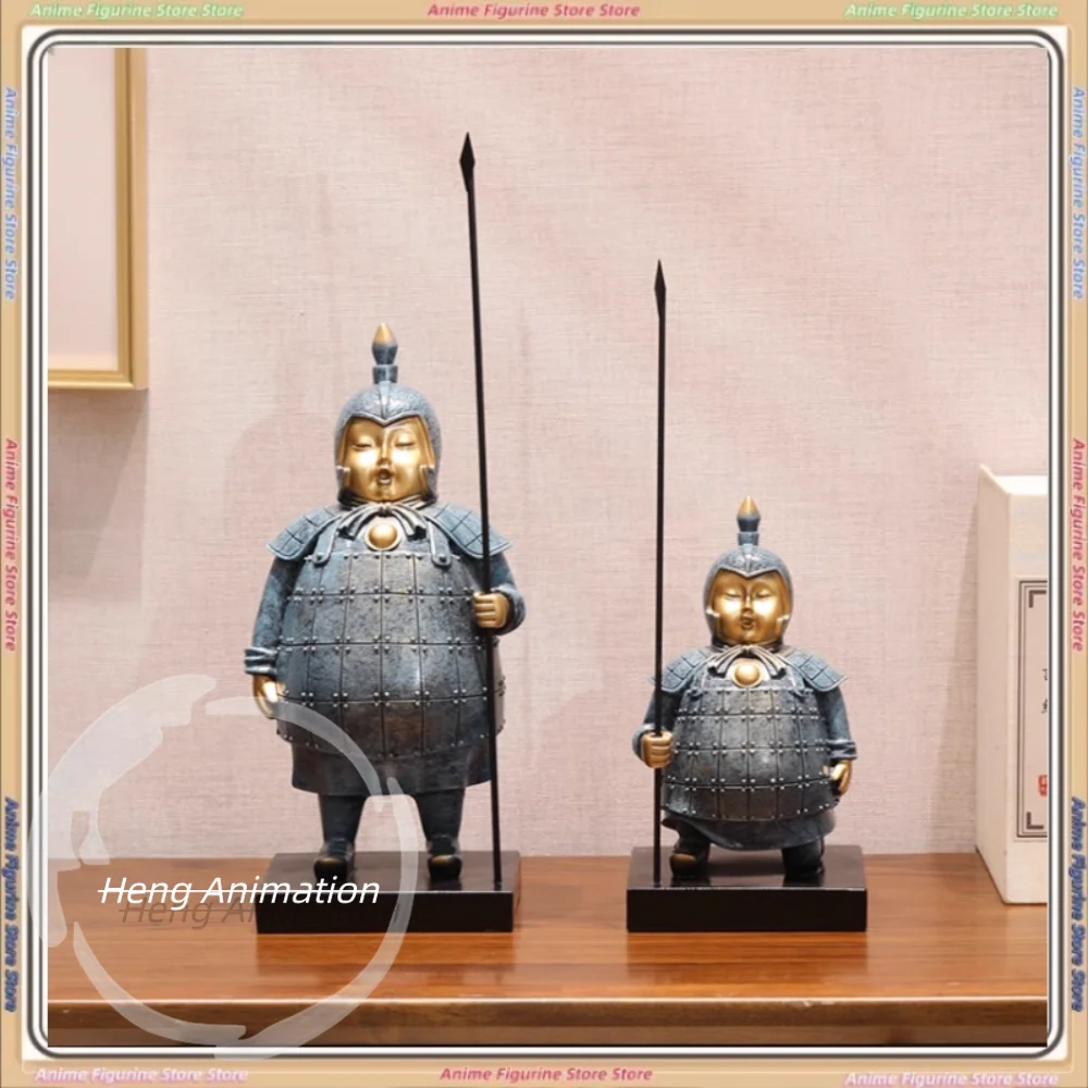 

Новые украшения для терракотовых воинов и маракарей в китайском стиле на столе, кондиционер, угловой стол, орнамент, Xi'an Tourism