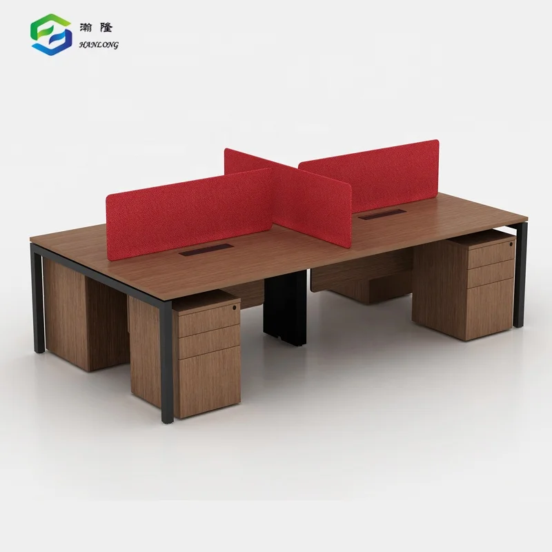 Desks, Staff Desks,Modular Durable Extendable Executive Staff Office Desk With Modern Workstation Design Wood Top MFC Panel
