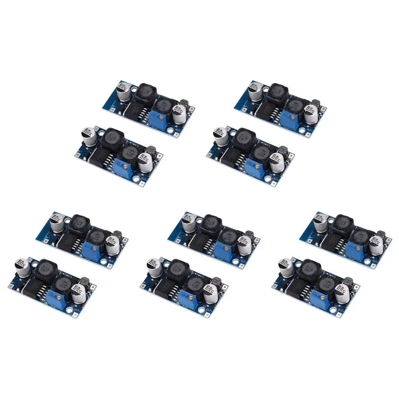 A02M-10Pcs Adjustable DC-DC Buck Boost Converter Automatic Wide Voltage Regulator XL6009 Voltage Module