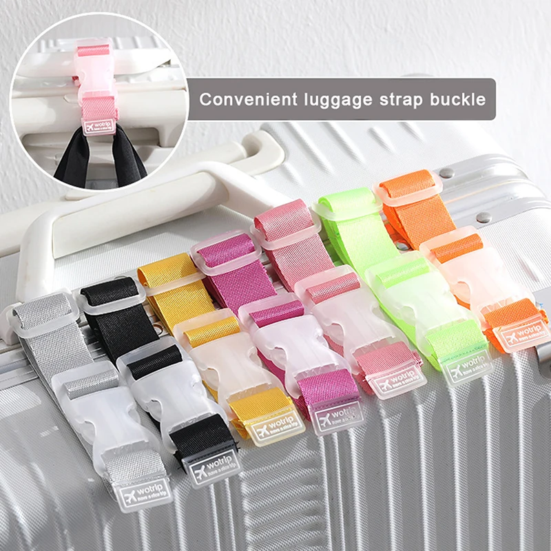 Adjustable Travel Trolley Case Luggage Hanging Buckle Straps Luggage Accessories Suitcase Bag Straps Belt Lock Hooks Travel